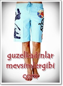 nelson 2010 bayan yazlık uzun sörf spor şortu şort boardshort modelleri 2010