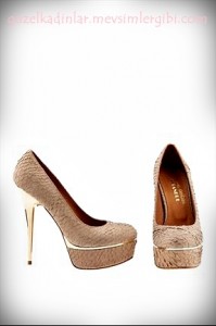 Aşkı Memnu Bihter Peyker Ayakkabıları metal topuk platformlu Sertaç Delibaş Bayan Ayakkabı Tasarımları