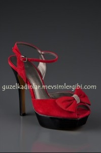 J.Lo Kırmızı yüksek topuklu Ayakkabı