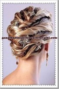 en güzel gelin saçları