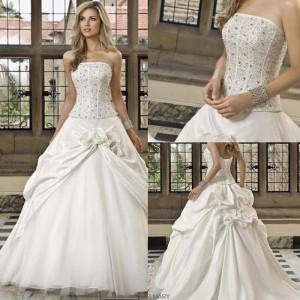 straples gelinlik modelleri