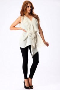 Nihan Peker İp Kemerli Keten Tunik