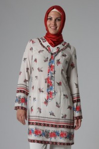 çiçek desenli tunik