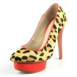 leopar desenli ayakkabı modelleri