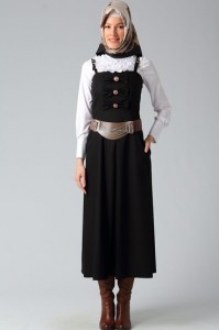 siyah jile elbise modelleri