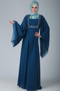 kapalı genç kızlar için abiye elbiseler