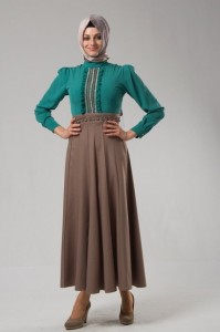 en güzel 2012 tesettür modası elbiseleri