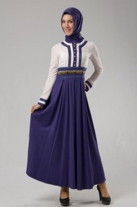 günlük tesettür elbise modelleri