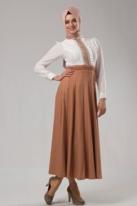 güzel tesettürlü elbise uzun