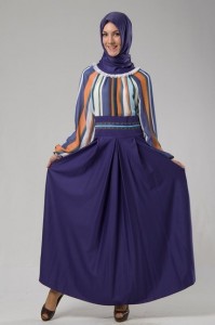 saks mavisi 2012 tesettür modası elbise