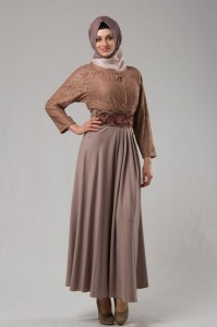 vizon tesettürlü elbise