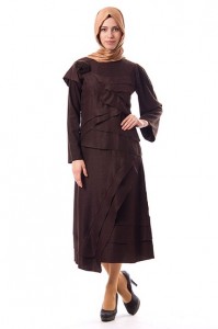 kapalı süet elbise