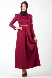 koyu kırmızı kışlık