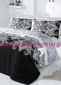 siyah beyaz şık nevresim