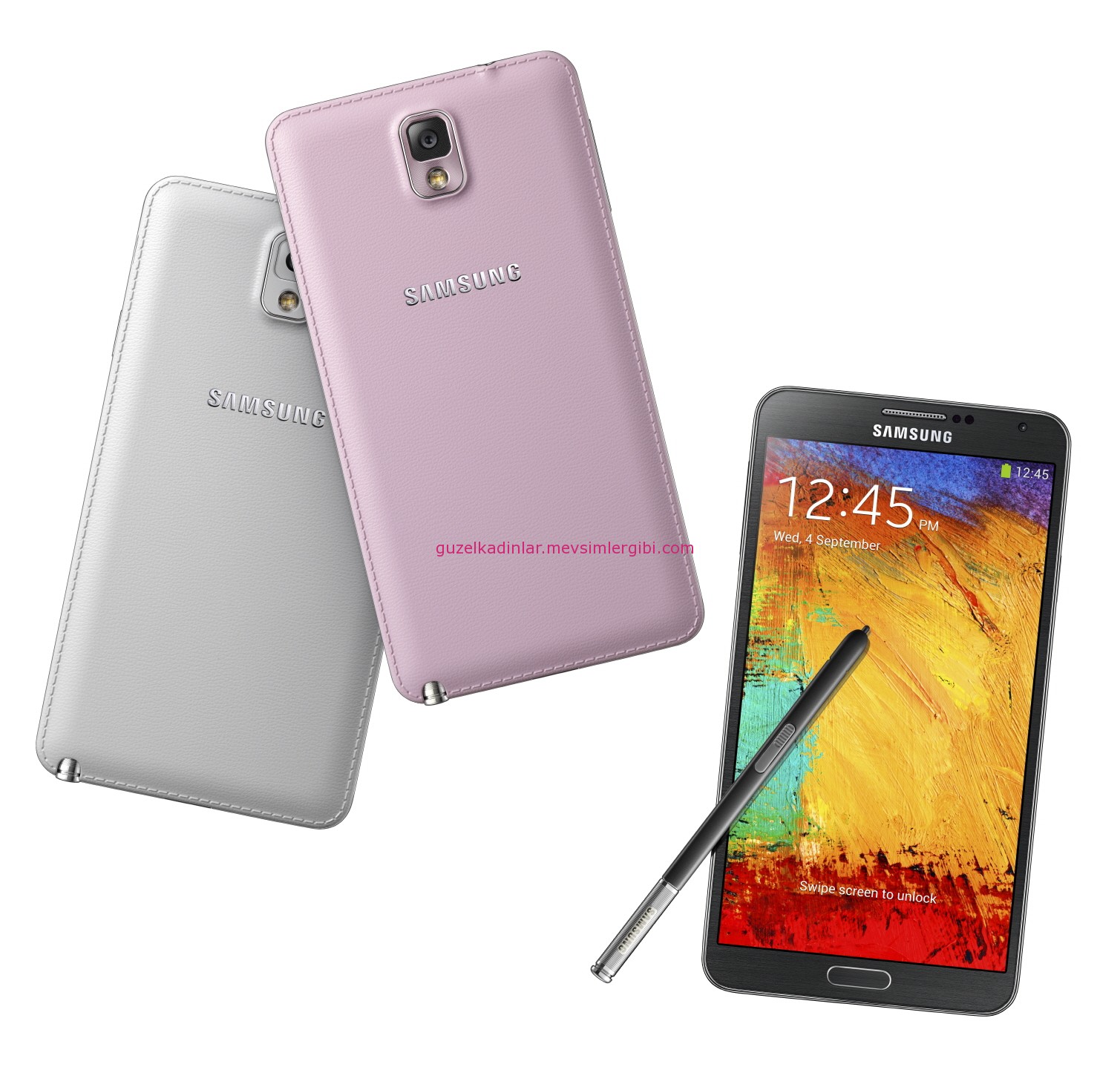 Samsung GALAXY Note 3 pembe cep telefonu