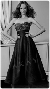 akay dekolteli kabarık mezuniyet elbiseleri