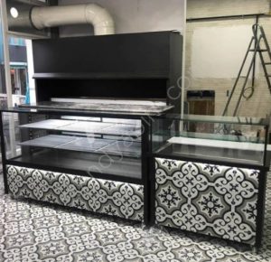 Kullanılmış Düz Kebapçı Vitrinli Kebap Teşhir Salata Dolabı