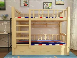 Temiz durumda ikea çam ağacından imal edilmiş ranza