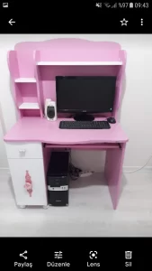 RETRO VİNTAGE ORTA SEHPA KALİTELİ SEHPALAR 11 Kız çocukları için pembe bilgisayar masası FİYATI: 200 TL