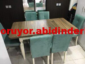 İKİNCİ EL ÇELİK KAPI KENTSEL DÖNÜŞÜM 6 Hatasız kaliteli ikinci el istikbal yemek masası 1500 TL