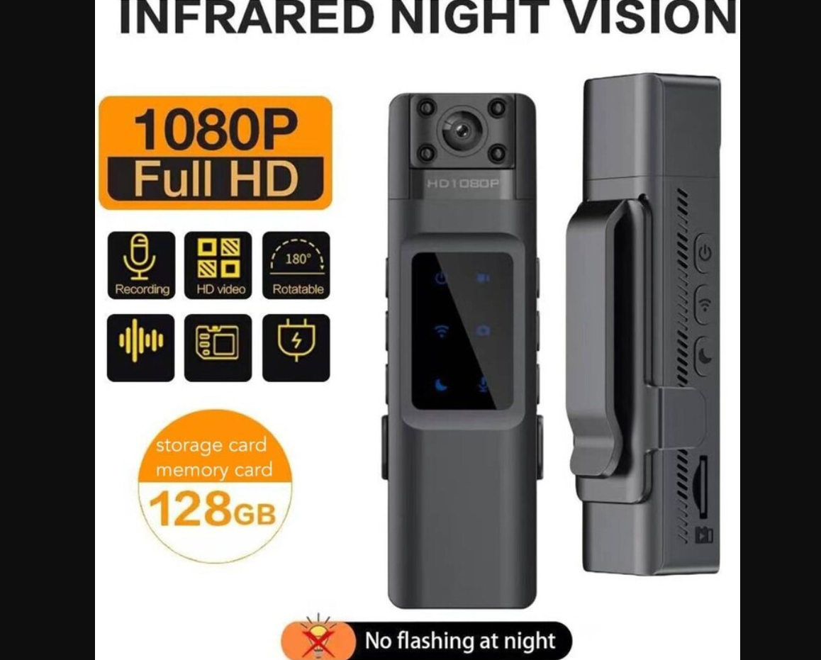 WiFi Baglantili Yaka Kamerasi 1080P 1