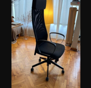 2.el retro yatak odası takımı yeni gibi vintage 19 ikea markus çalışma sandalyesi (yüksek sırtlığı ve kavisli şekli)